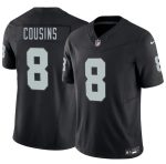 Las Vegas Raiders #8 Kirk Cousins Black 2026 F.U.S.E. Vapor Untouchable Limited Stitched Jersey