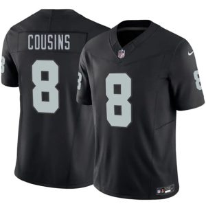 Las Vegas Raiders #8 Kirk Cousins Black 2026 F.U.S.E. Vapor Untouchable Limited Stitched Jersey