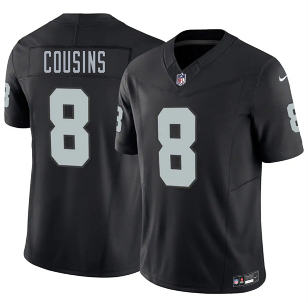 Las Vegas Raiders #8 Kirk Cousins Black 2026 F.U.S.E. Vapor Untouchable Limited Stitched Jersey