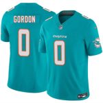 Miami Dolphins #0 Ollie Gordon Aqua 2026 F.U.S.E. Vapor Limited Stitched Jersey