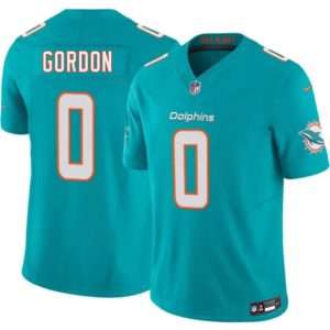 Miami Dolphins #0 Ollie Gordon Aqua 2026 F.U.S.E. Vapor Limited Stitched Jersey