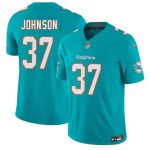 Miami Dolphins #37 Isaiah Johnson Aqua 2026 F.U.S.E. Vapor Limited Stitched Jersey