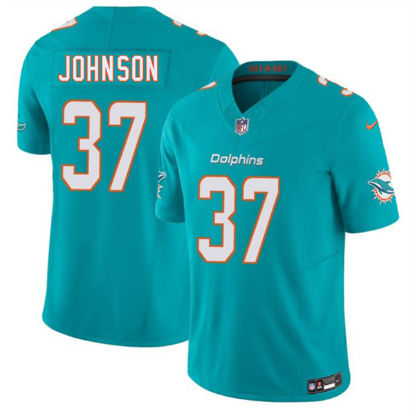 Miami Dolphins #37 Isaiah Johnson Aqua 2026 F.U.S.E. Vapor Limited Stitched Jersey