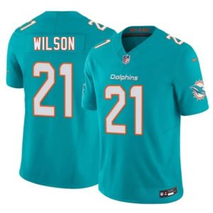 Miami Dolphins #21 Marco Wilson Aqua 2026 F.U.S.E. Vapor Limited Stitched Jersey