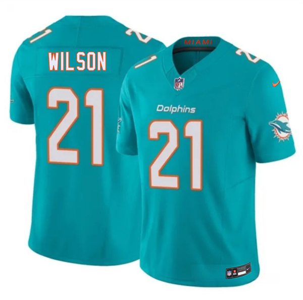 Miami Dolphins #21 Marco Wilson Aqua 2026 F.U.S.E. Vapor Limited Stitched Jersey