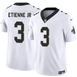 New Orleans Saints #3 Travis Etienne Jr White 2026 F.U.S.E Vapor Limited Stitched Jersey