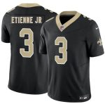 New Orleans Saints #3 Travis Etienne Jr Black 2026 F.U.S.E Vapor Limited Stitched Jersey