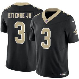 New Orleans Saints #3 Travis Etienne Jr Black 2026 F.U.S.E Vapor Limited Stitched Jersey