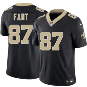 New Orleans Saints #87 Noah Fant Black 2026 F.U.S.E Vapor Limited Stitched Jersey