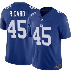 New York Giants #45 Patrick Ricard Blue 2026 F.U.S.E. Vapor Untouchable Limited Stitched Jersey
