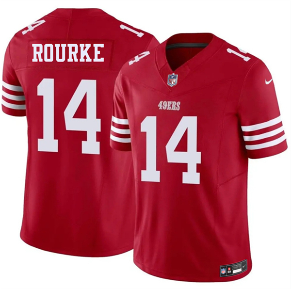 San Francisco 49ers #14 Kurtis Rourke Red 2026 F.U.S.E. Vapor Untouchable Limited Stitched Jersey