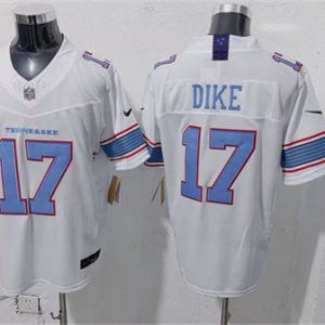 Tennessee Titans #17 Chimere Dike White 2026 F.U.S.E. Vapor Limited Stitched Jersey