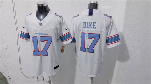 Tennessee Titans #17 Chimere Dike White 2026 F.U.S.E. Vapor Limited Stitched Jersey