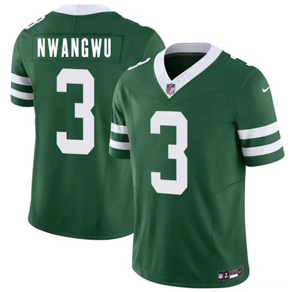 New York Jets #3 Kene Nwangwu Green 2026 F.U.S.E. Vapor Untouchable Limited Stitched Jersey