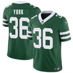 New York Jets #36 Cade York Green 2026 F.U.S.E. Vapor Untouchable Limited Stitched Jersey